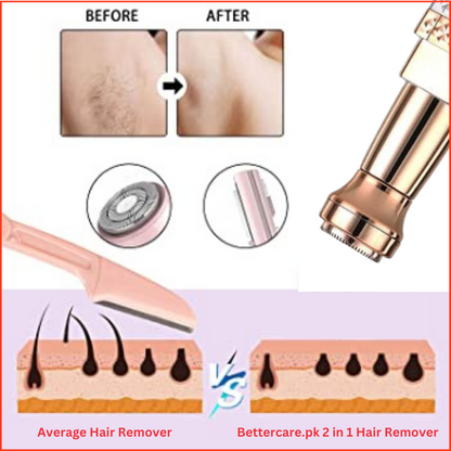 2 in 1 Facial and Eyebrow Hair Remover