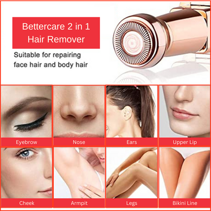 2 in 1 Facial and Eyebrow Hair Remover